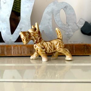 Miniature Ceramic Scotty Dog Vintage from Japan Collectible Home Decor